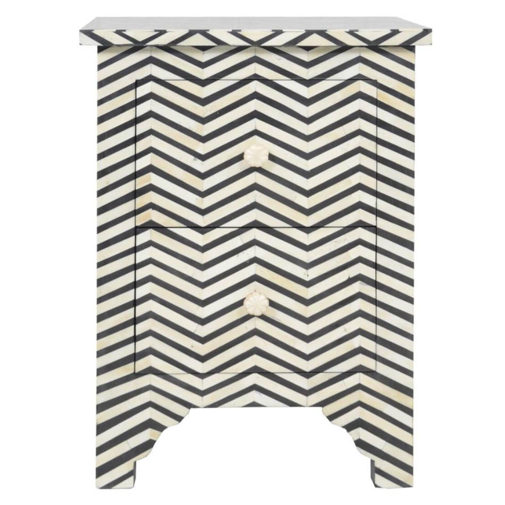 Nachttisch ZIGZAG, 2er Set mit 60 cm Höhe