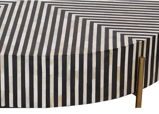 Runder Couchtisch LUXOR mit Metallfüßen ⌀ 75 cm