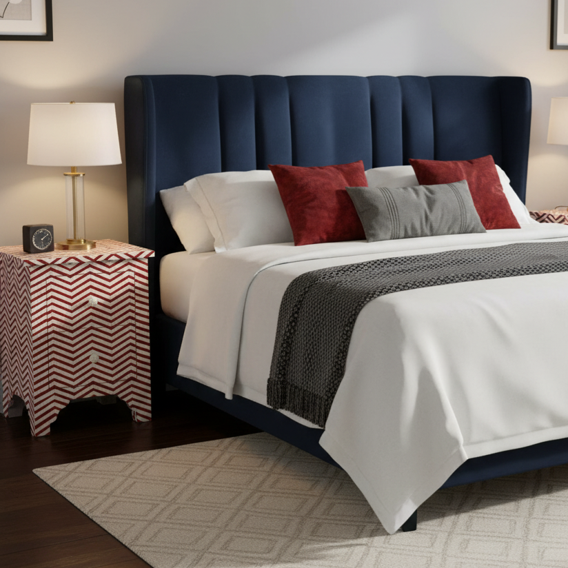 Nachttisch ZIGZAG, 2er Set mit 60 cm Höhe