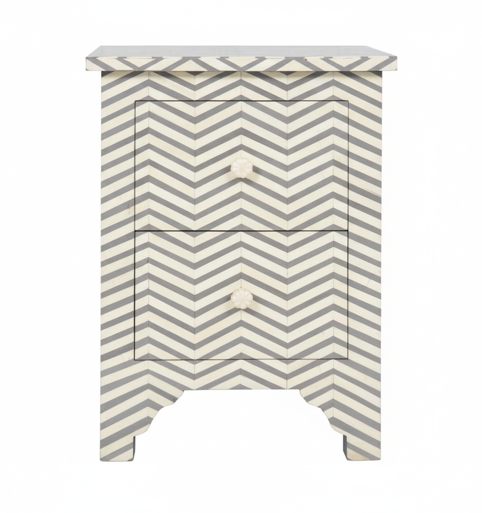 Nachttisch ZIGZAG, 2er Set mit 60 cm Höhe