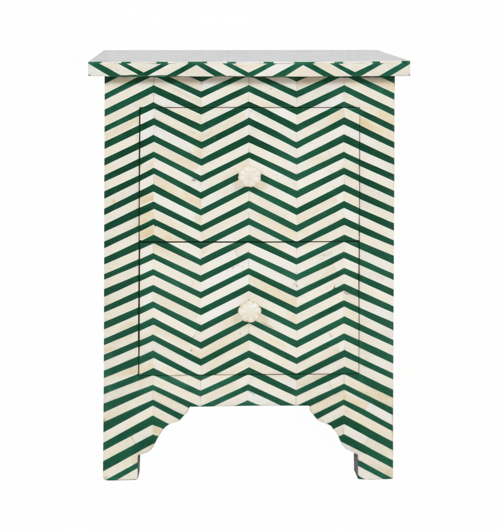 Nachttisch ZIGZAG, 2er Set mit 60 cm Höhe