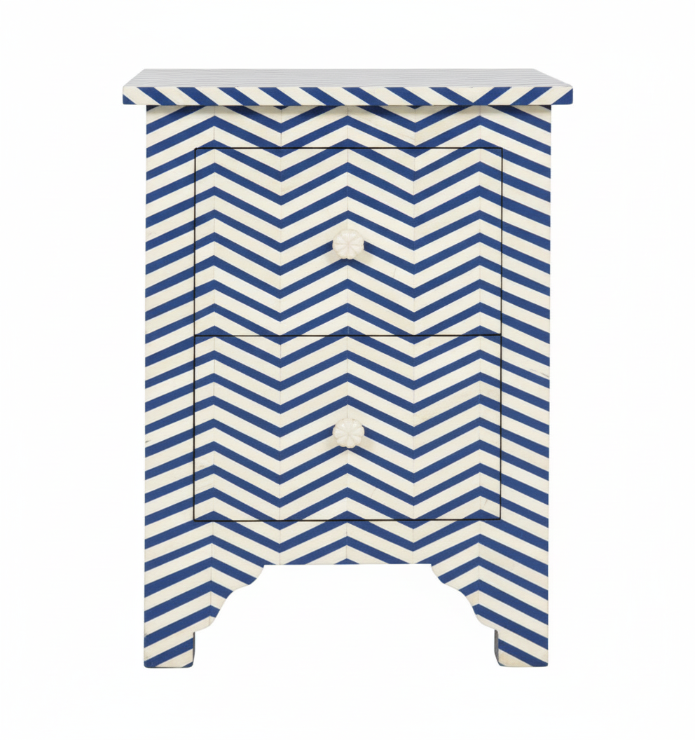Nachttisch ZIGZAG, 2er Set mit 60 cm Höhe
