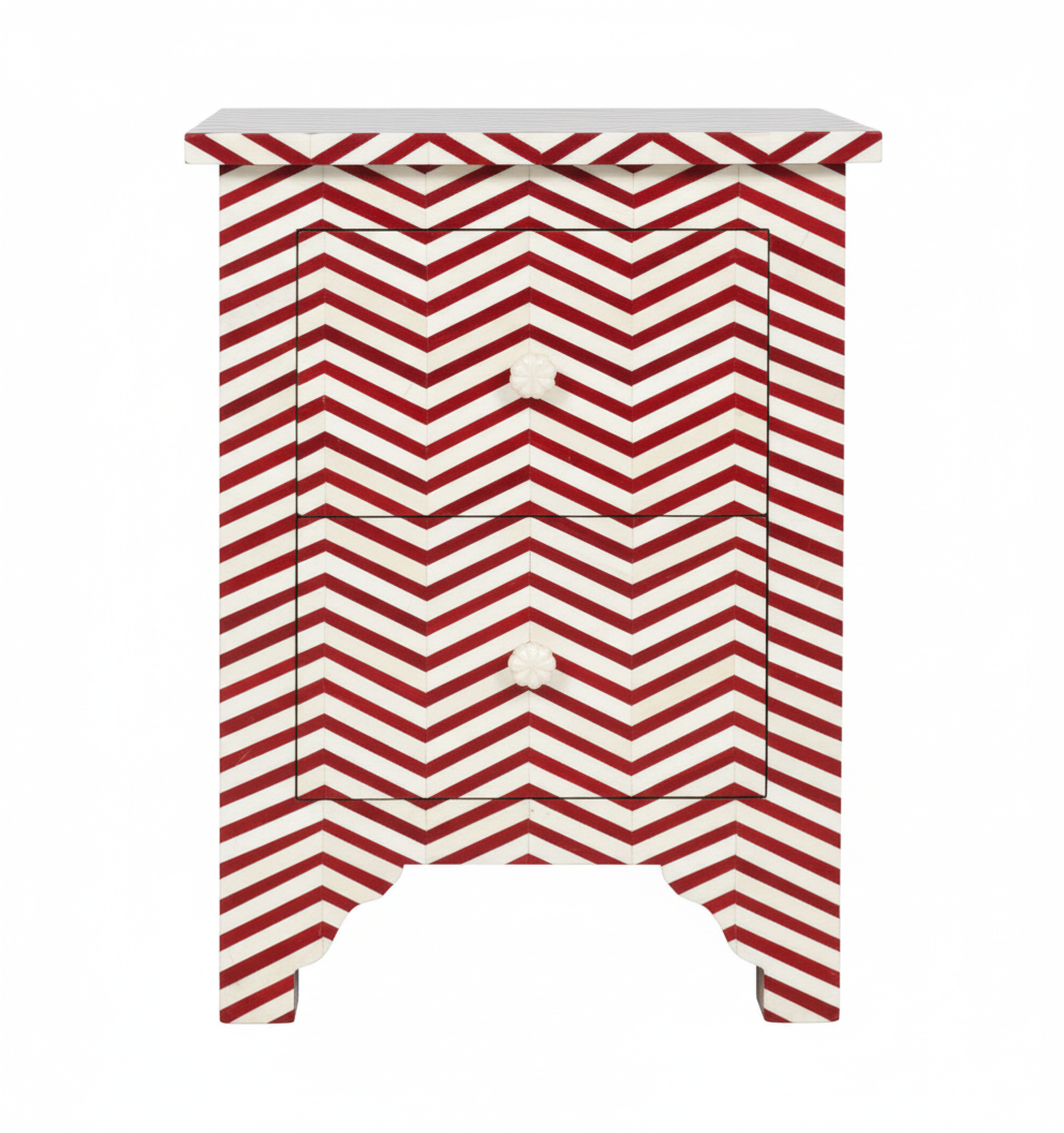 Nachttisch ZIGZAG, 2er Set mit 60 cm Höhe