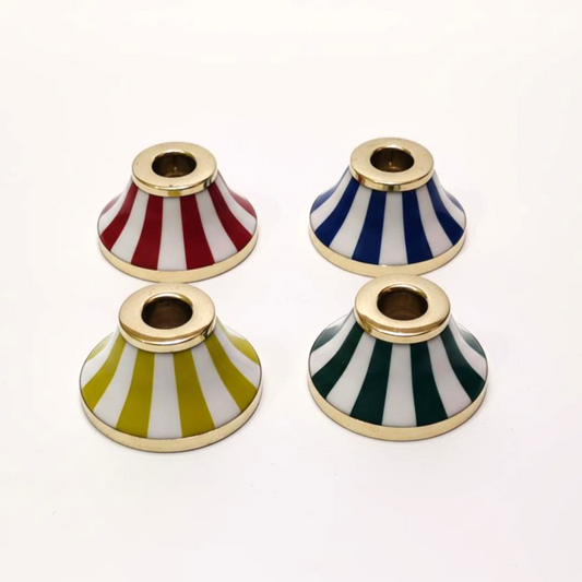 Kerzenhalter MANEGE 4er-Set ⌀ unten 8 cm x ⌀ oben 4 cm x Höhe 7 cm