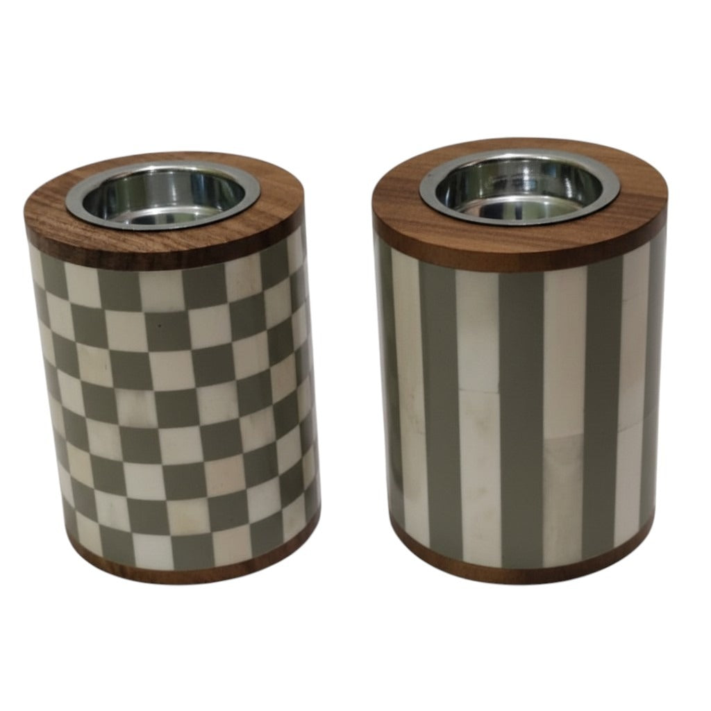 Teelichthalter TUBE 2-er Set