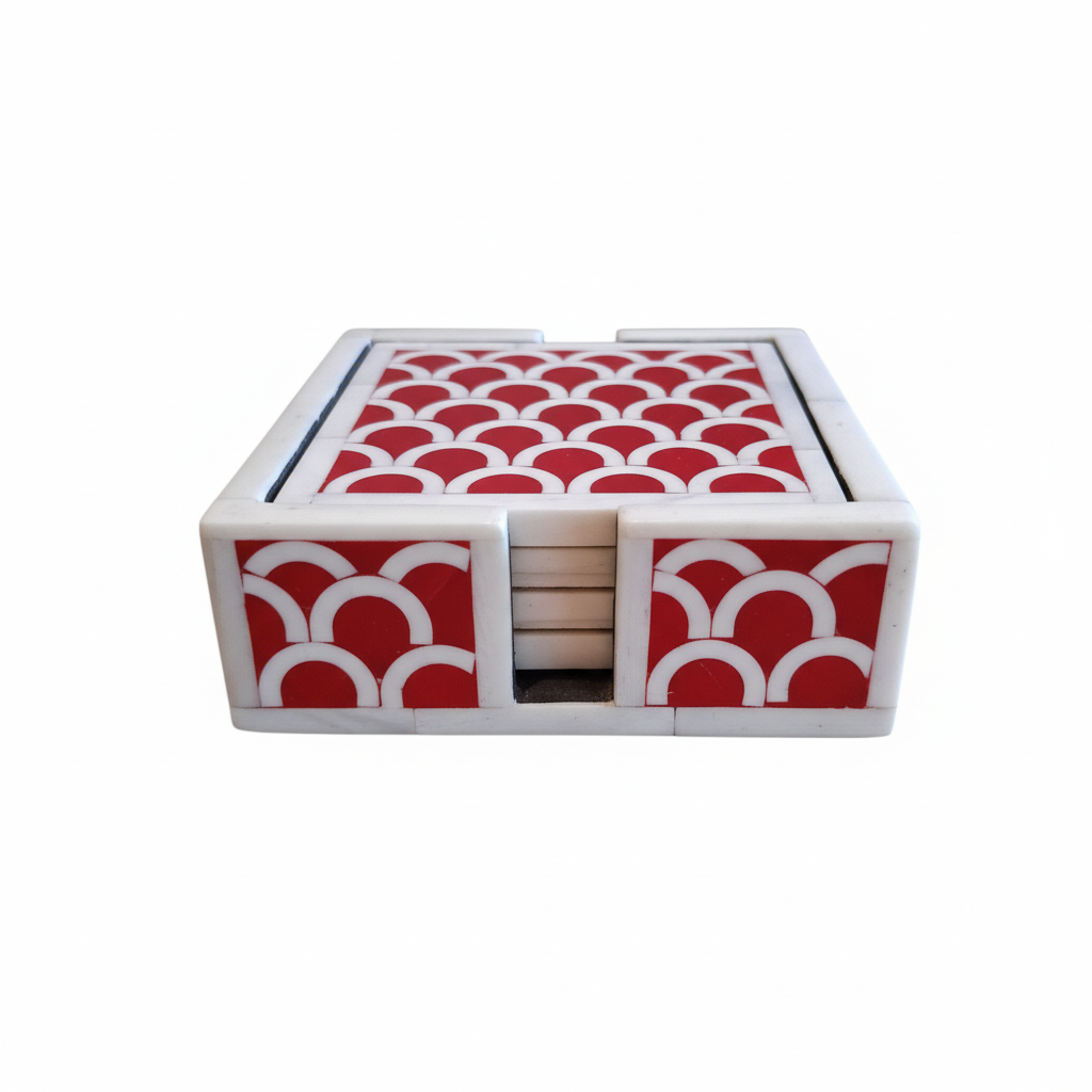 Untersetzer 4er-Set FISH eckig 10 cm x 10 cm