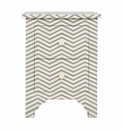 Nachttisch ZIGZAG, 2er Set mit 60 cm Höhe
