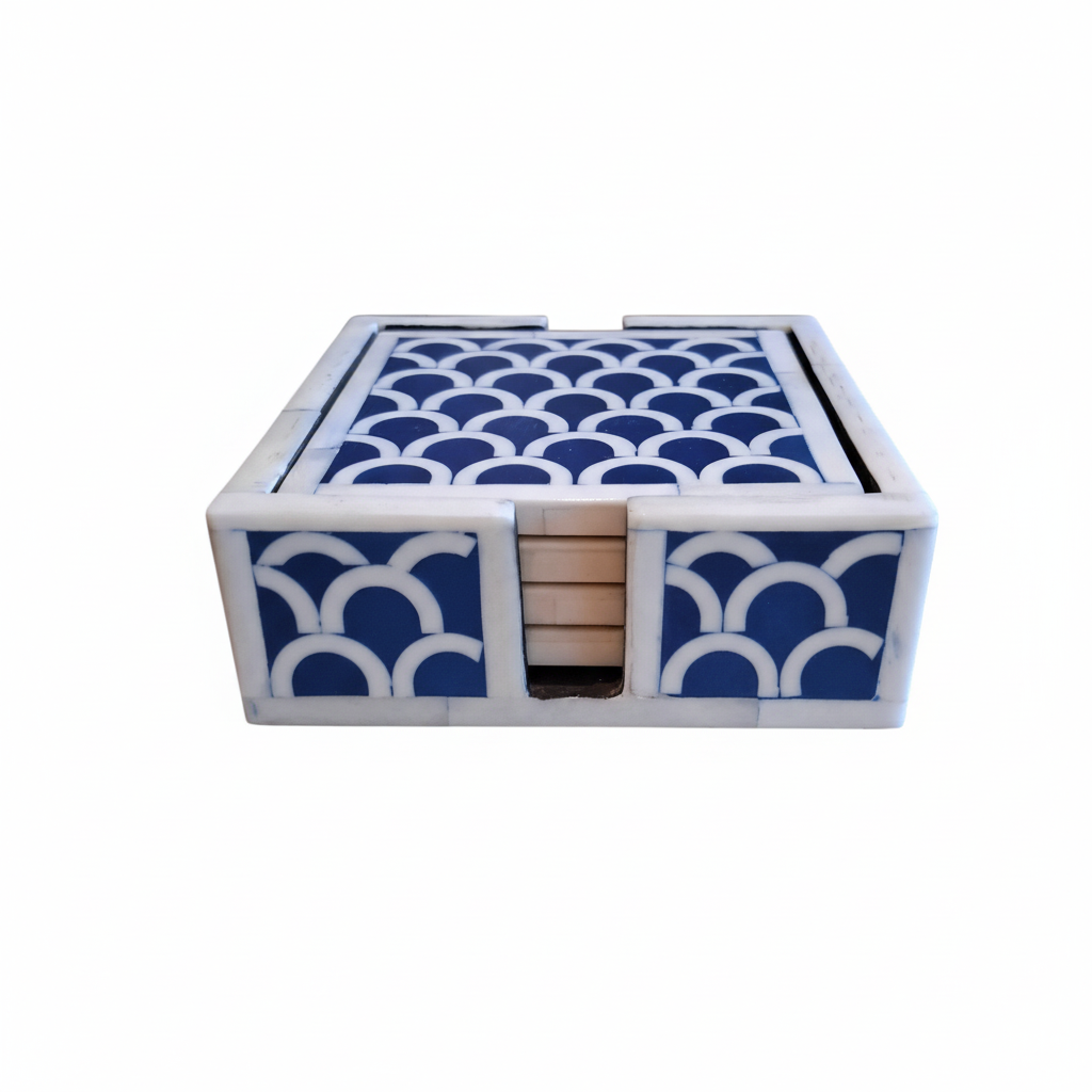 Untersetzer 4er-Set FISH eckig 10 cm x 10 cm