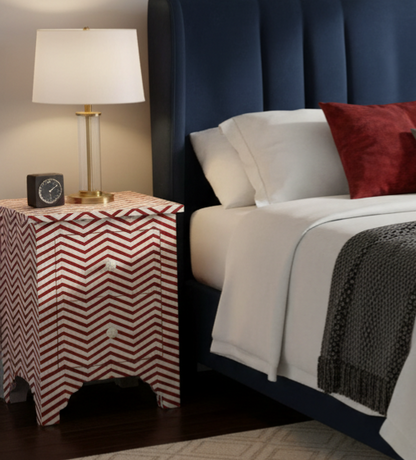Nachttisch ZIGZAG, 2er Set mit 60 cm Höhe